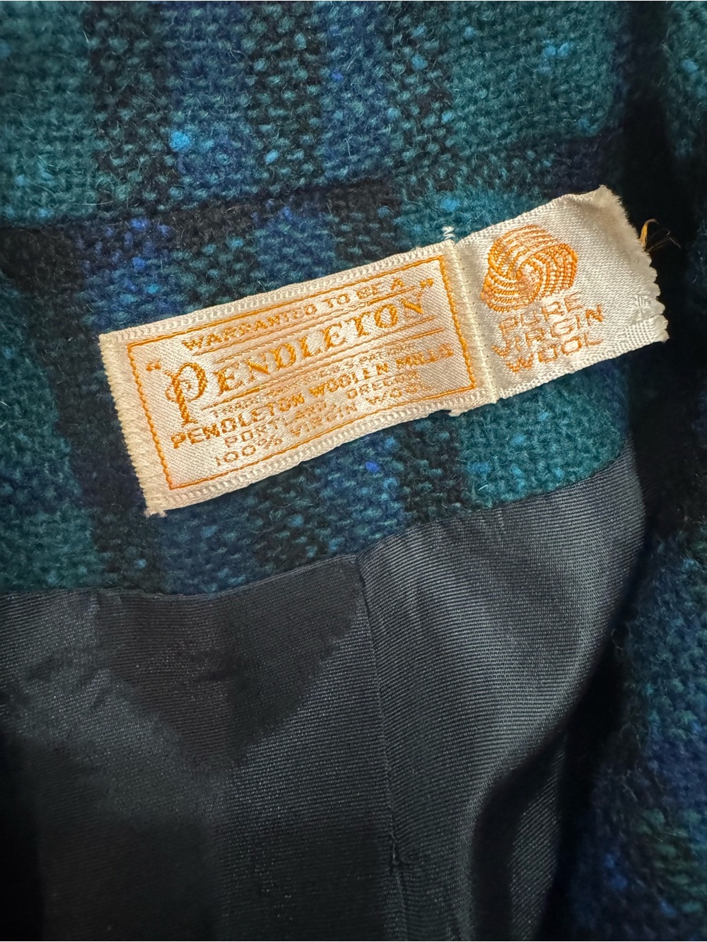 Vintage Pendleton Pure Virgin Wool Plaid Blazer Jacket - Picture 4 of 7